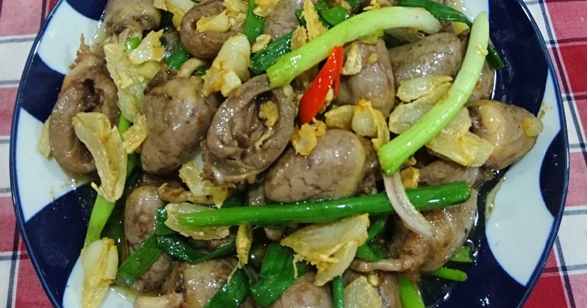 Tim gà cháy tỏi