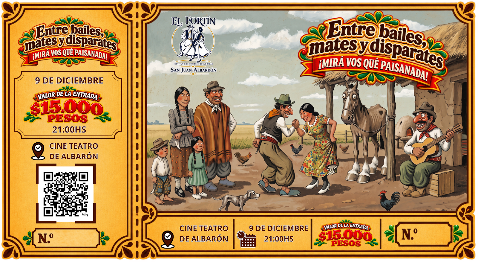 Entrada oficial de Entre bailes, mates y disparates
