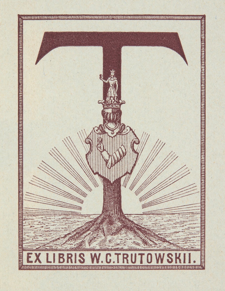 Ekslibris Władimir Konstantinowicz Troutowskii 1862 1932 1890 1900
