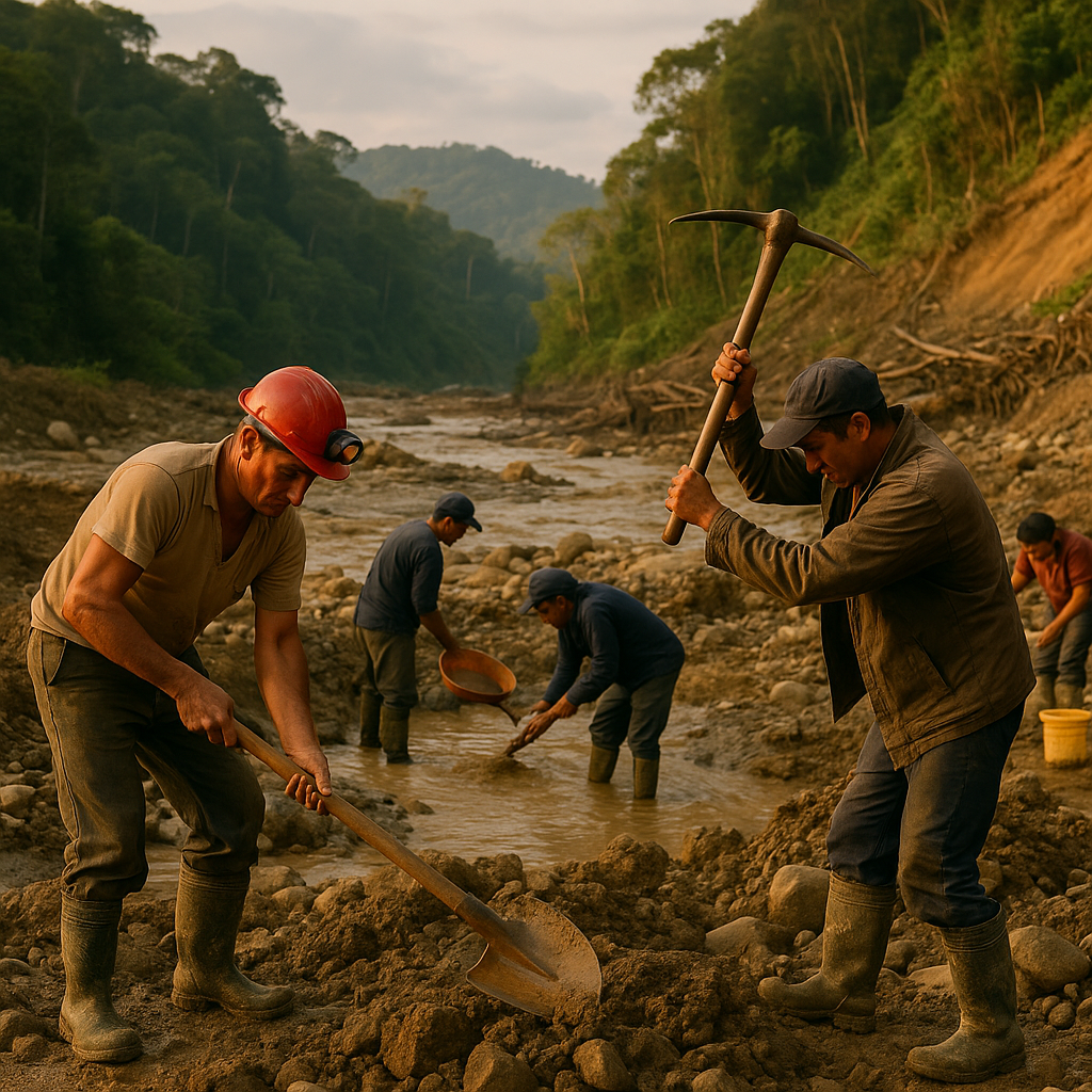 Reactivación de la minería ilegal en Ecuador: Retos y gestión en zonas vulnerables tras desastre natural