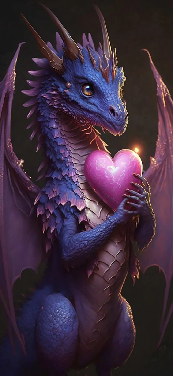 A Cool Dragon, Light, Purple, Extinction, Art Full HD iPhone Wallpaper for Free Download in High Quality [1080x2340]