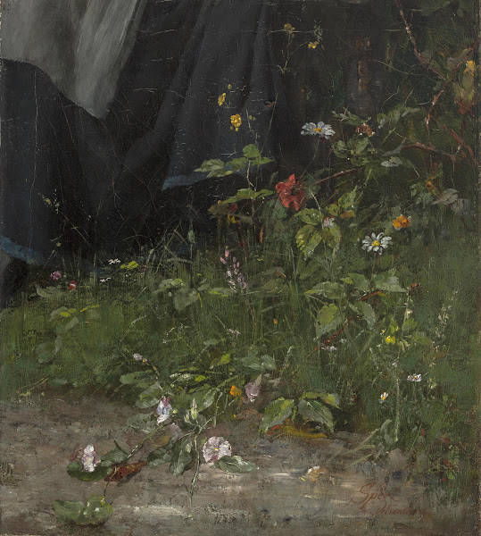 Blumen am Wegrand circa 1882