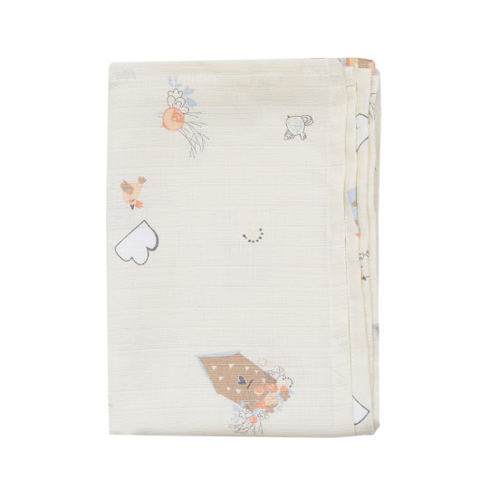 Пеленка Twins муслин однослойный 110х75 цвета в ассортименте Домик