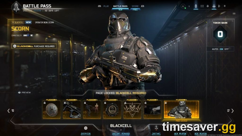 Call of Duty premium Battle Pass / BlackCell operator reward tier