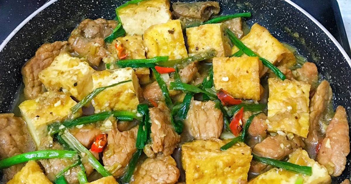 Thịt kho đậu hủ