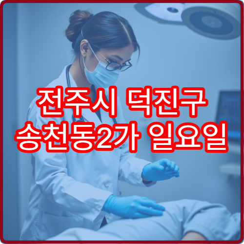 전주시 덕진구 송천동2가 일요일 진료 피부과 여드름 관리