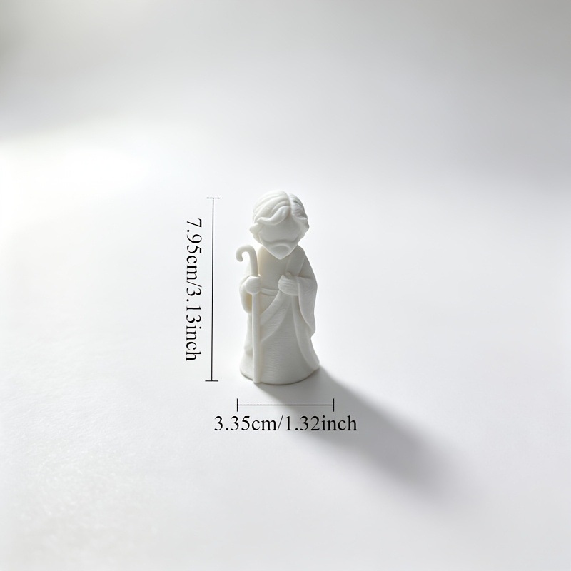 Christmas nativity miniature set with Christmas trees