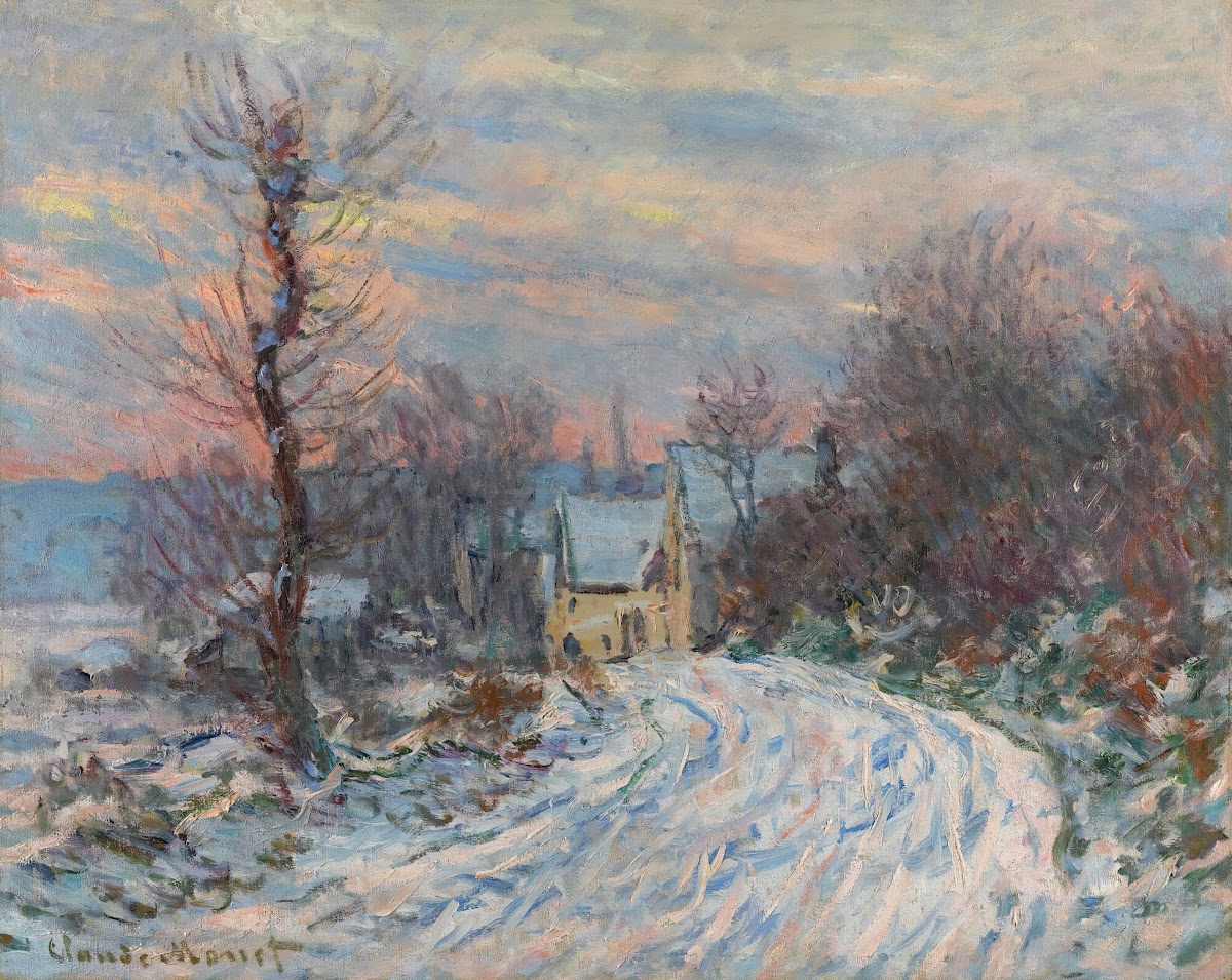 Lentrée De Giverny En Hiver 1885