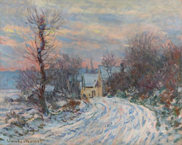 Lentrée De Giverny En Hiver 1885