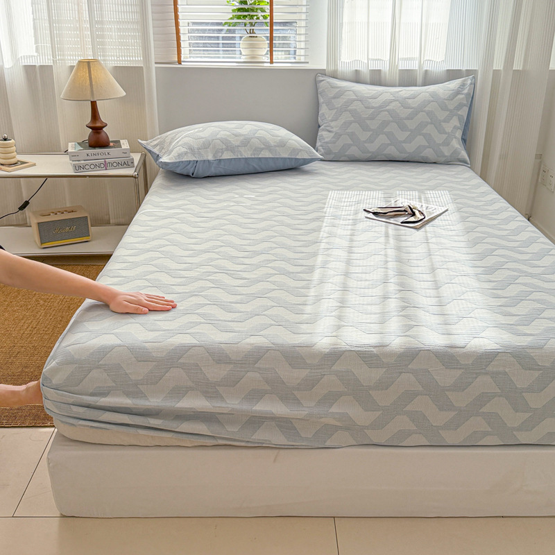 Cotton Fitted Sheet, 3-Layer, Protective Cover