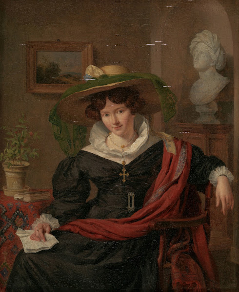 Portrait of Carolina Frederica Kerst Wife of Louis Royer 1830