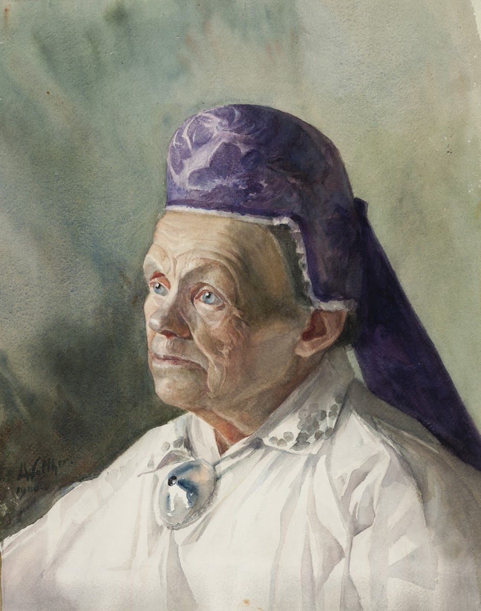 Naise portree tanuga 1900