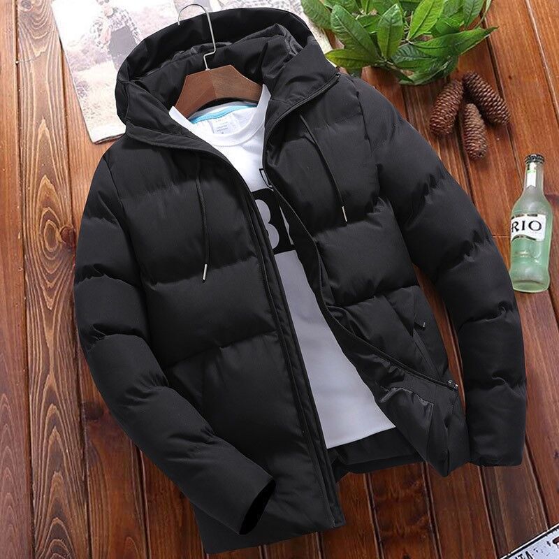Casual Men's Winter Jacket with Hood