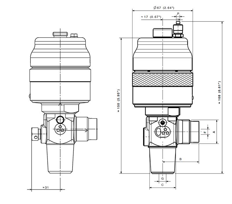 D354 Oleo-Pneumatic Soft seat 4mm orifice valve