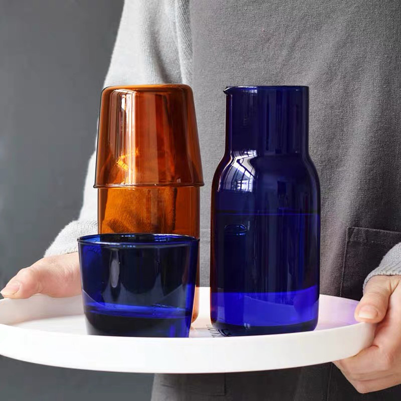 Glaskanne mit Glas, hitzebeständig
