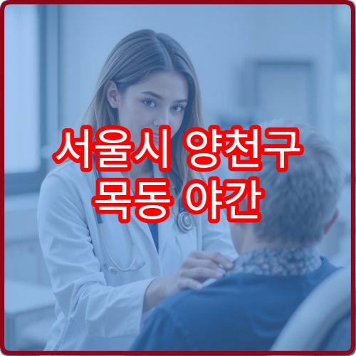서울시 양천구 목동 야간 진료 가능한 정형외과 근육 관절 통증 상담 정보