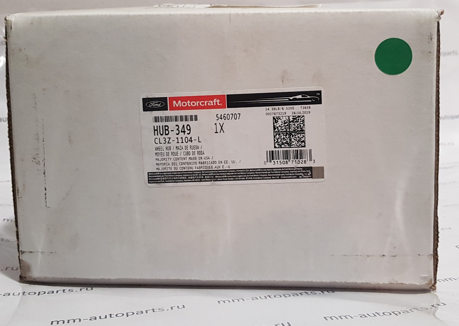 Ступица переднего колеса в сборе с подшипником Ford  #CL3Z1104L (HUB349 для 09-14 Ford Raptor
