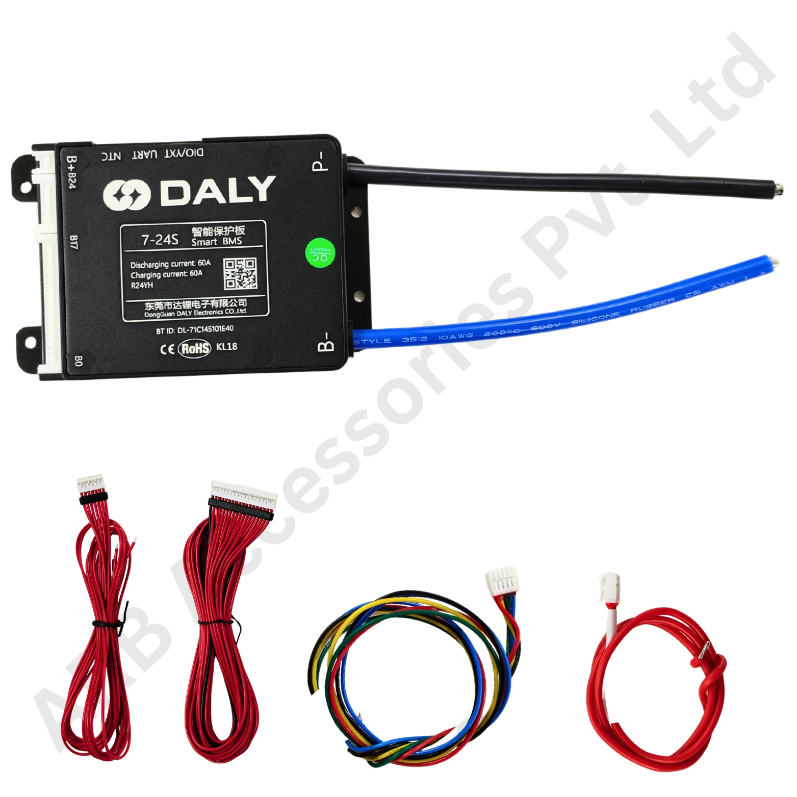 DALY BLACK SMART BMS 7-24S 60A (10b80)