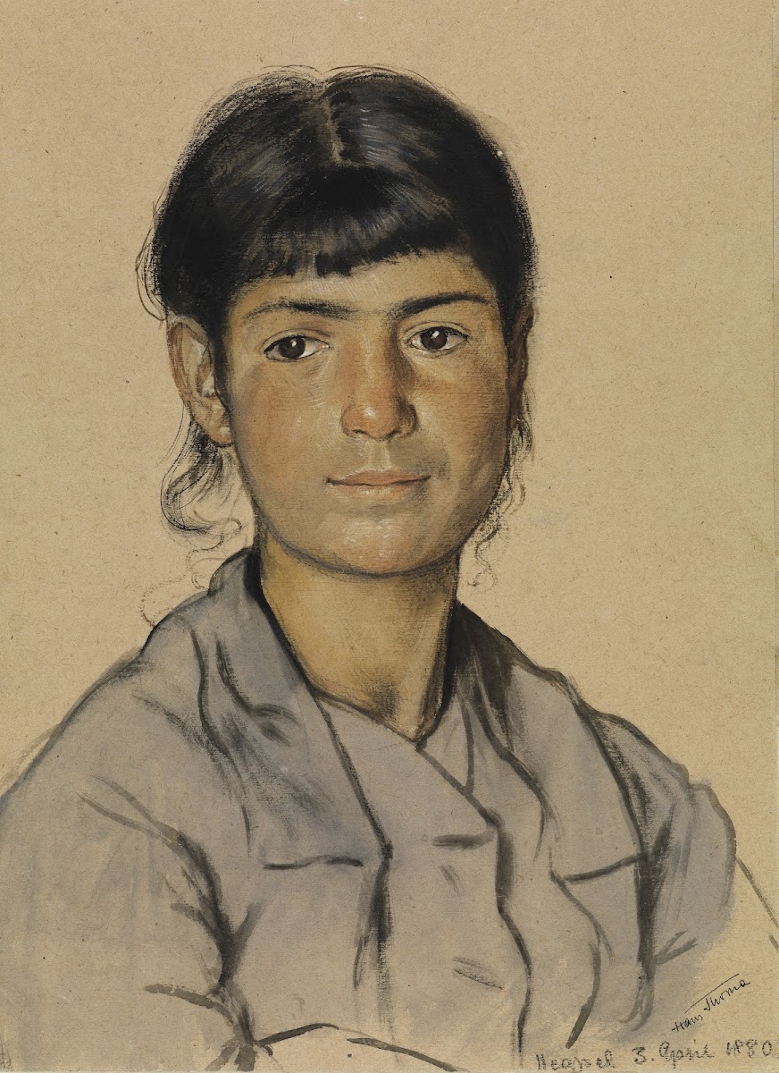Portrait of a young Neapolitan woman 1880