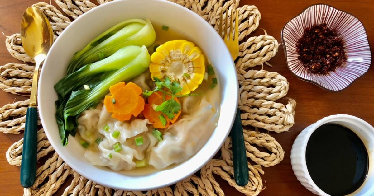 Sủi cảo tôm thịt 🥟 🦐 🌽🥕🥬