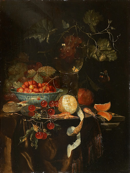 Still Life With Fruit And A Chinese Porcelain Bowl With Strawberries 1665