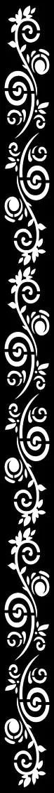 Ornate Floral Scrollwork Border Free SVG for Cricut Maker cutting and engraving