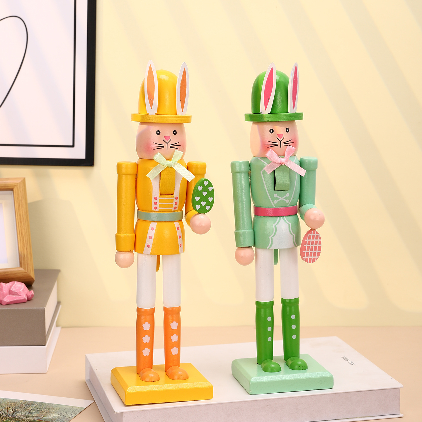 Decorative Easter Nutcracker Figure Made of Wood