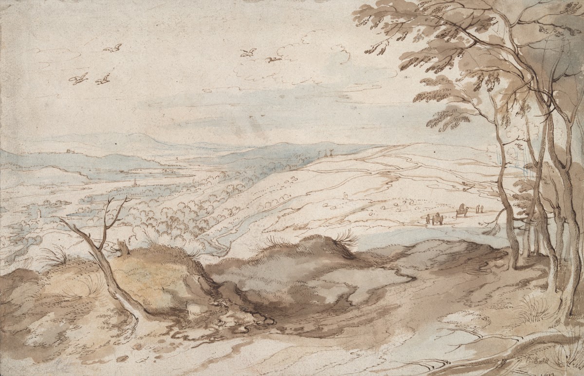 Mountainous Landscape with View over aValley