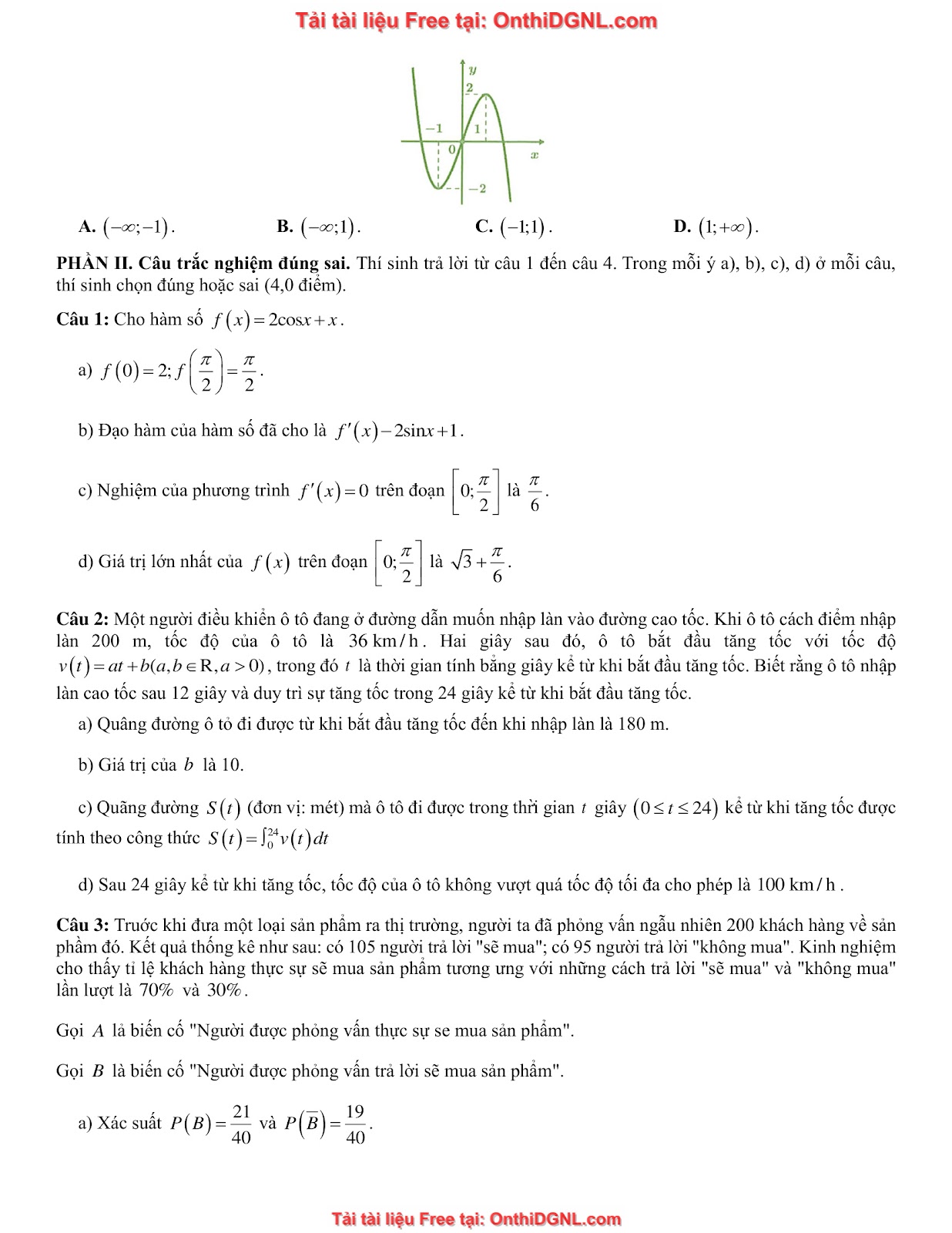 32 đề phát triển minh họa môn toán - có đáp án