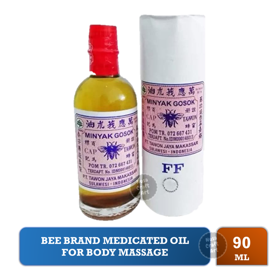 Bee Brand Minyak Gosok Tawon Medicated Oil for Body Massage 90ml