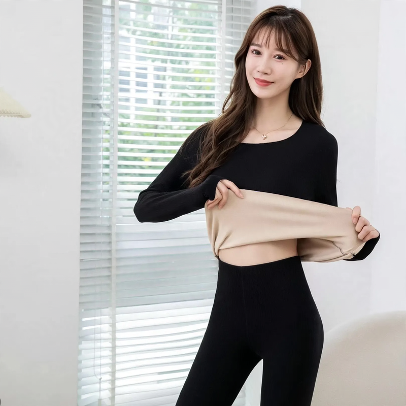 Seamless thermal underwear set for women