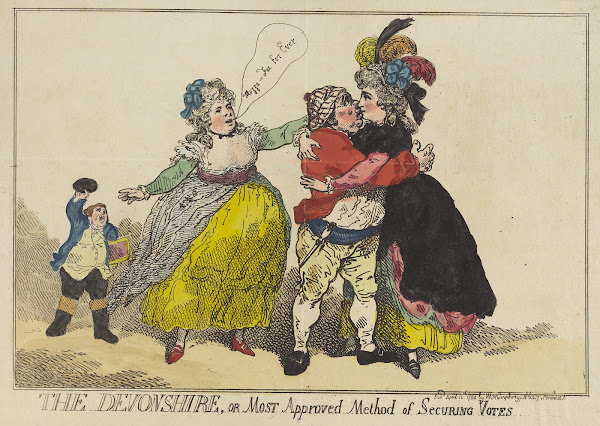 The Devonshire or most approved method of securing votes 1784