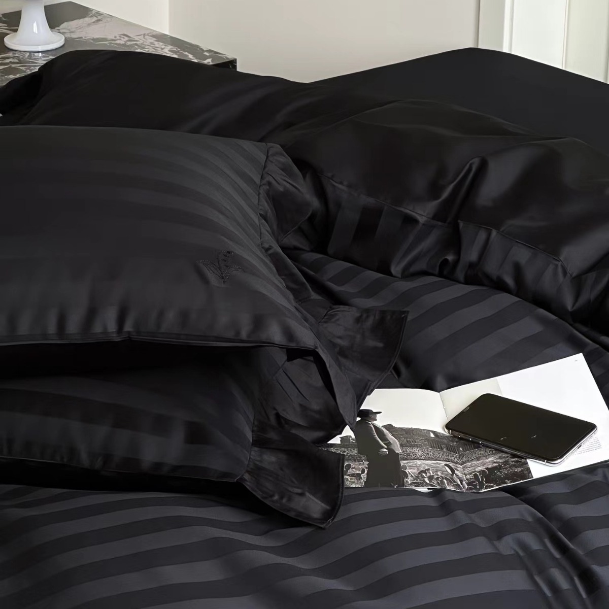 French Long-Staple Cotton Bedding Set, 4-Piece