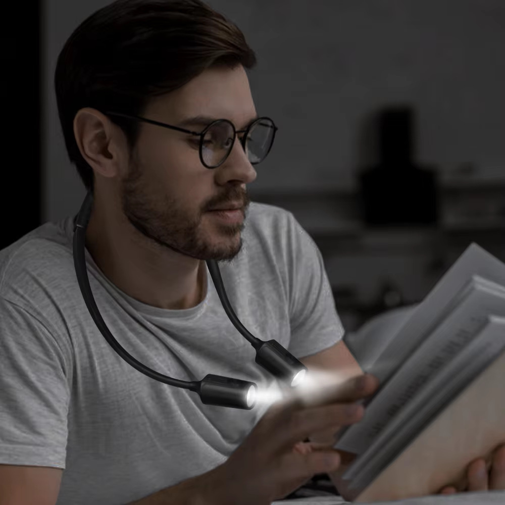 Rechargeable Neck Reading Lamp, 1000 mAh