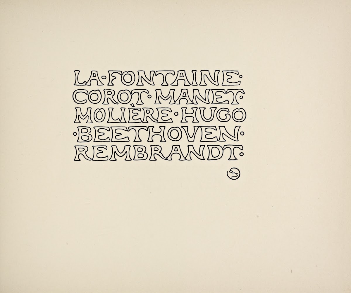 Beispiele kunstlerischer Schrift Pl023 1900
