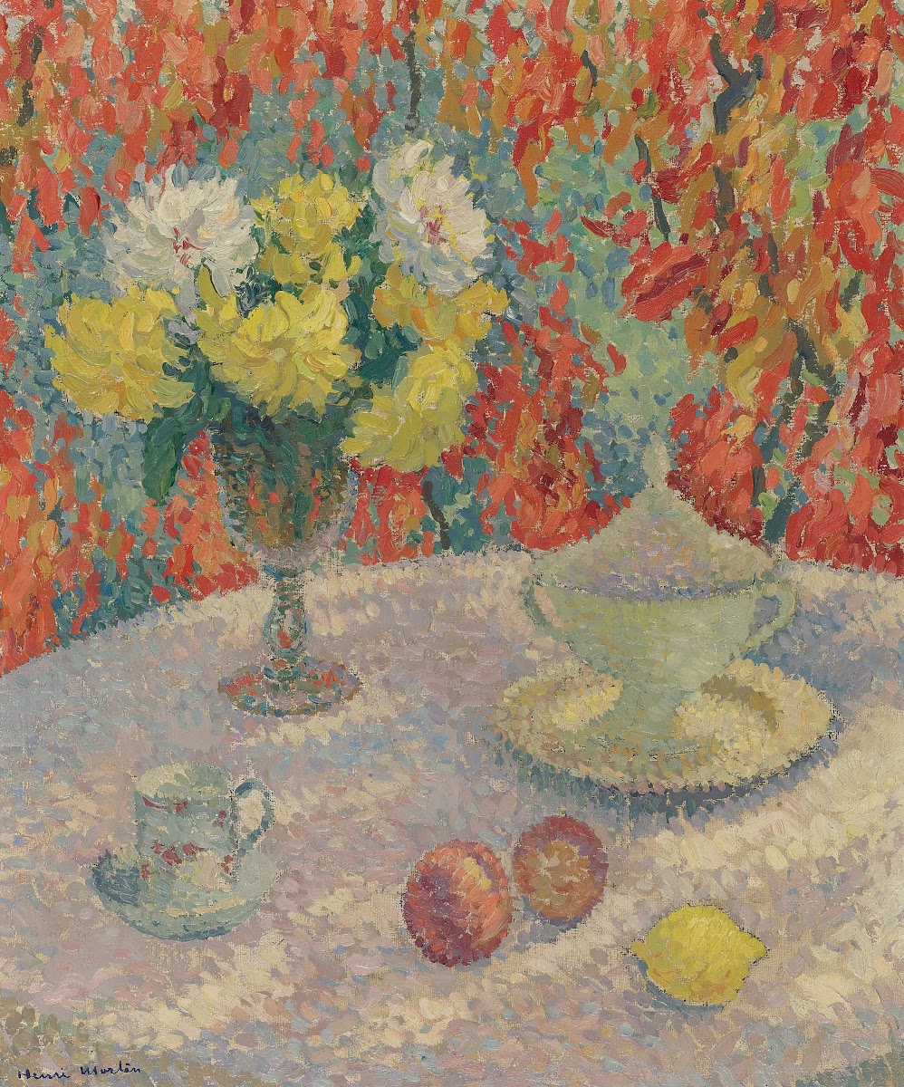 Dahlias Au Soleil circa 1925