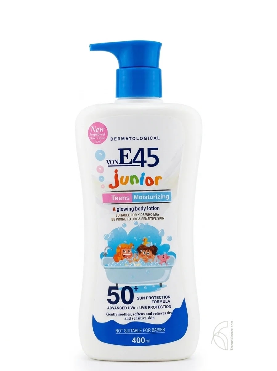 Von E45 Junior Teens Moisturizing & Foaming Body Lotion
