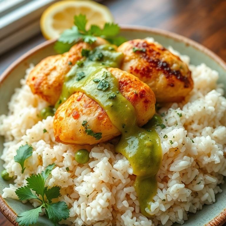 Easy Peruvian Chicken and Rice with Zesty Green Sauce: Quick & Family‑Friendly Dinner