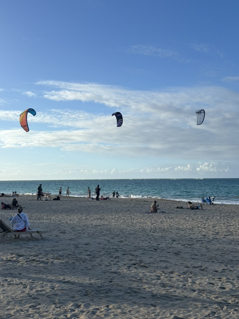 Kite surfing near Ocean Park — one of the water excursions guests book