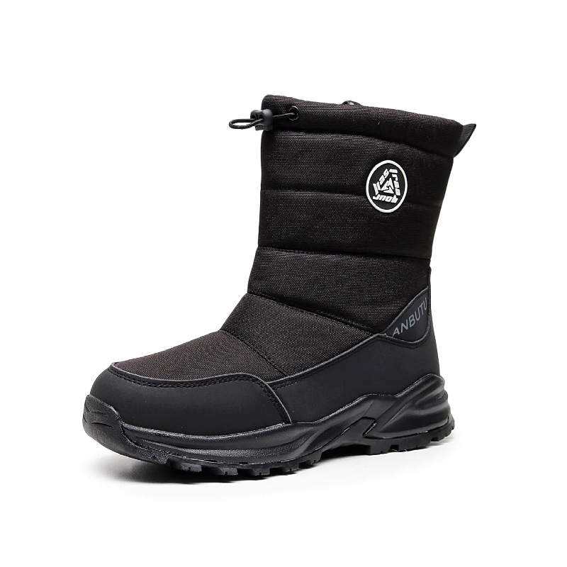 Gefütterte Unisex-Winterstiefel, rutschfest, mittelhoher Schaft