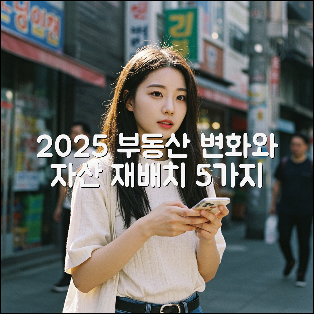 2025 부동산 변화, 자산 재배치 5가지 전략