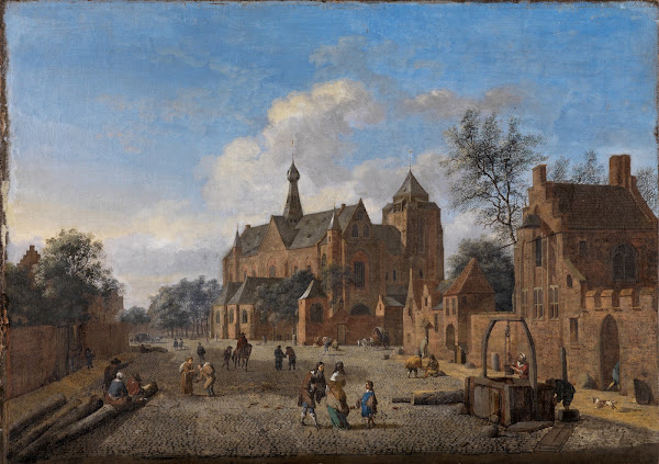 Der Kirchplatz von Veere in Zeeland