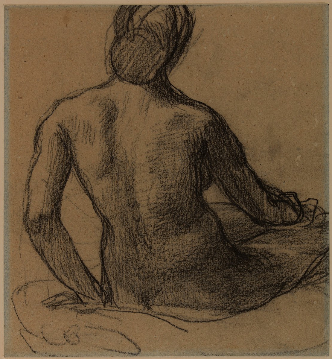 Femme nue assise de dos 1863