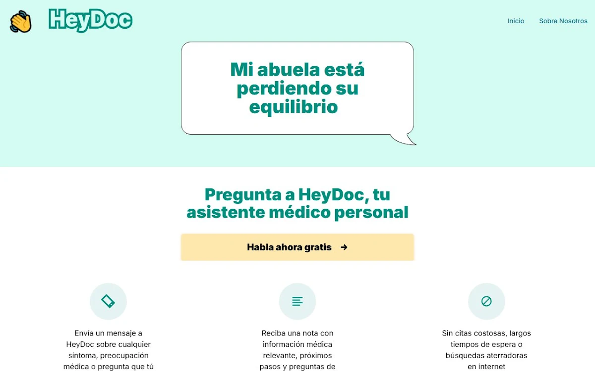 Captura de HeyDoc