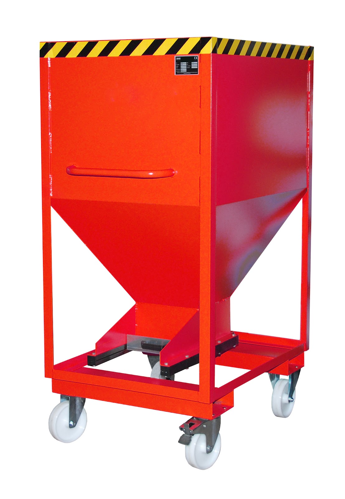 Silocontainer SRE-D 600, gelakt, Vuurrood