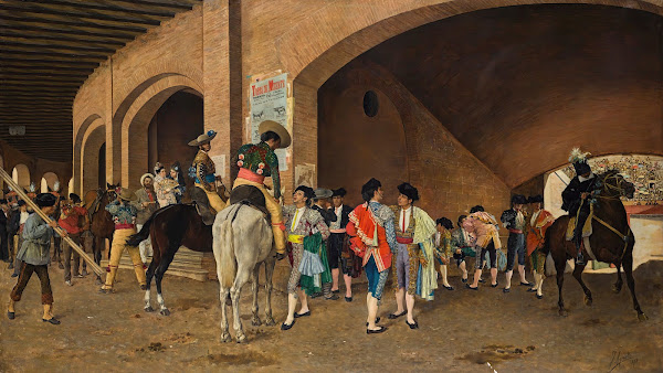 Preparing For The Corrida 1878