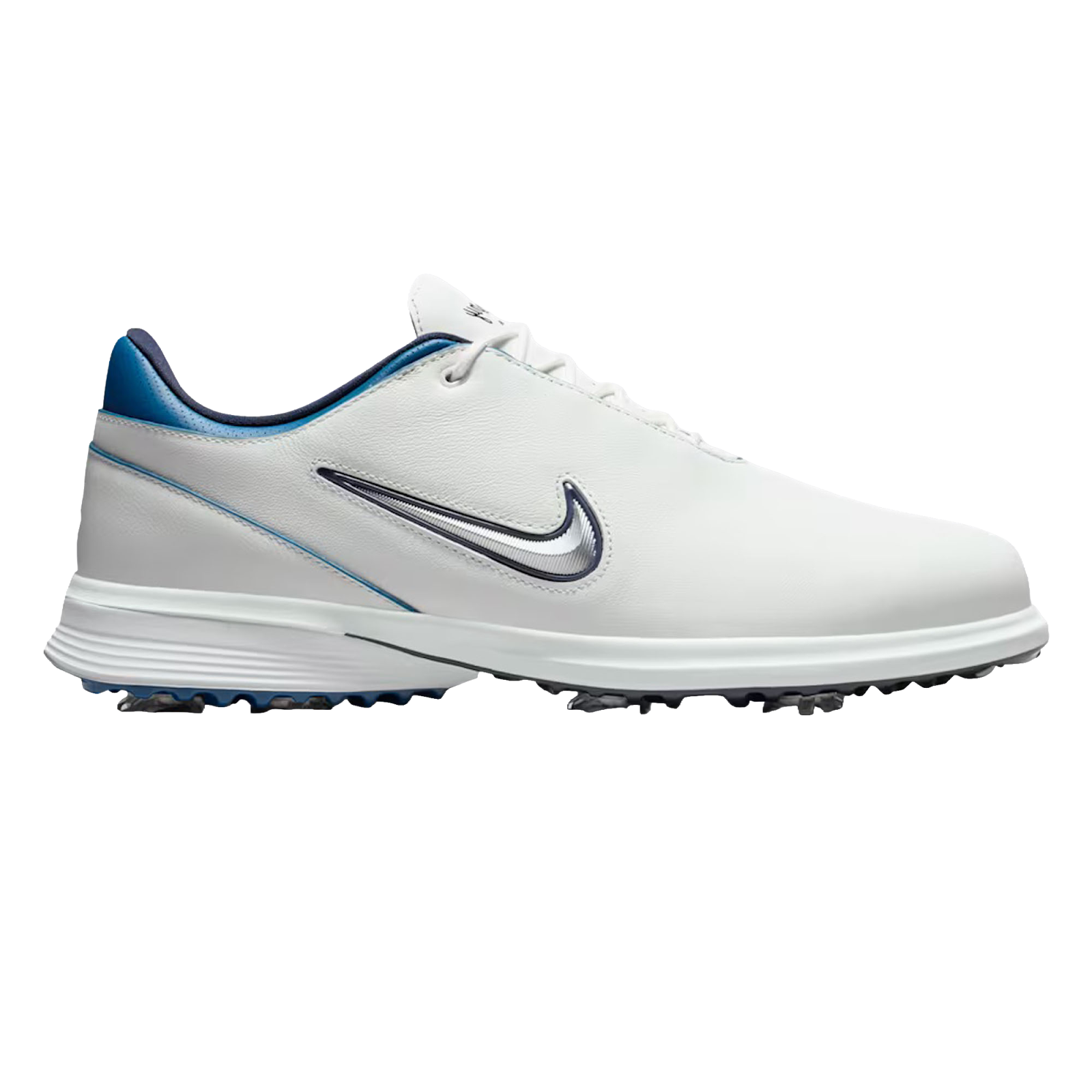 Victory Tour 4 Spiked Golf Shoes Summit White/Metallic Silver/Court Blue