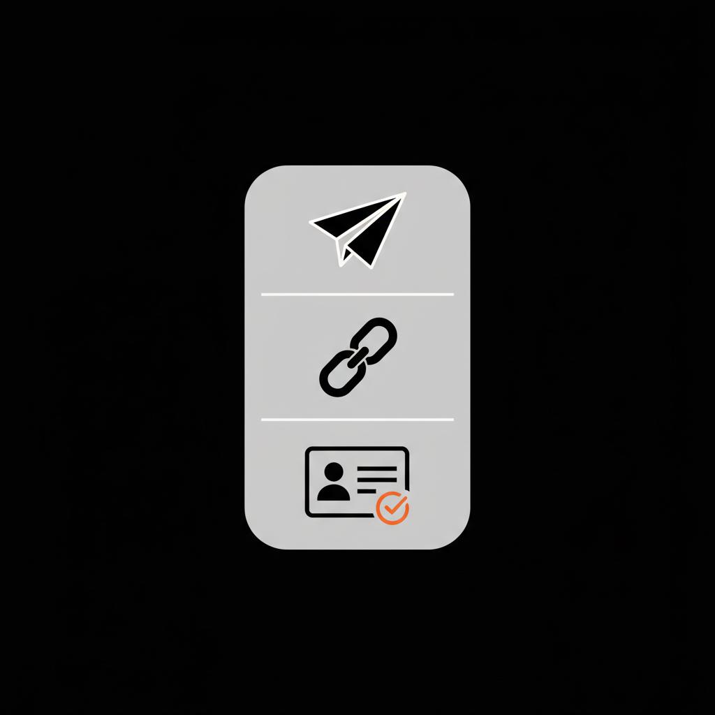 Minimal 2D vector checklist infographic with icons for apply, gather links, and verify ID on dark background — How many followers do you need on Instagram to become verified