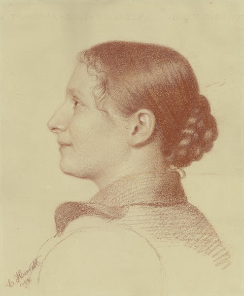 Bildnis einer Frau im Profil Bildnis des Fräulein Irma Müller Krämer 1898