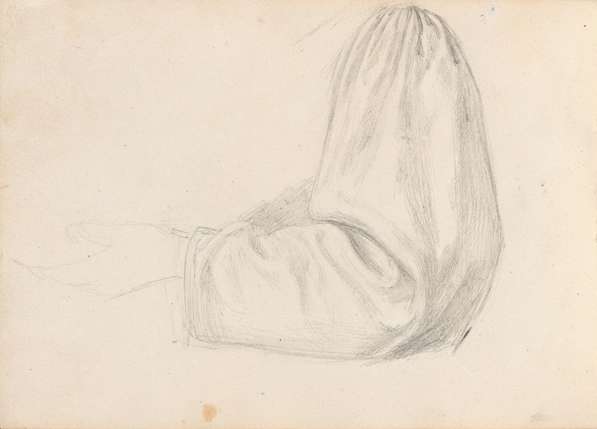 Drapery study Probably 1838 or 1839